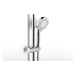 SAPHO - Sprchový stĺp pre nástennú batériu, pevná a ručná sprcha, guľatý, chróm 1202-13