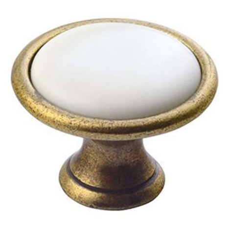 Sapho Doplnky - Úchytka na nábytok Cross, bronz/biela 12937