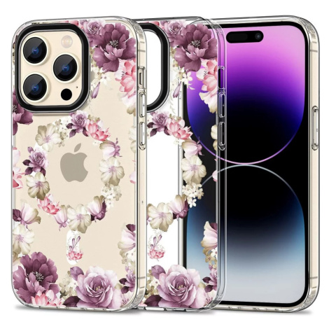 Kryt TECH-PROTECT MAGMOOD MAGSAFE IPHONE 15 PRO MAX ROSE FLORAL (9319456605419)