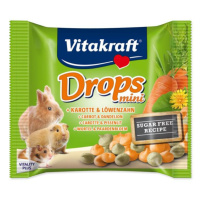 Pochúťka Vitakraft Happy králik, s mrkvou, dropsy 40g