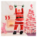 Tutumi Tutumi, LED Santa Claus na svietiacom rebríku 190cm, CHR-00320