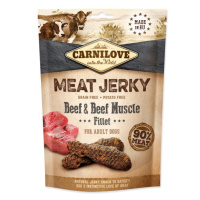 Pochúťka Carnilove Jerky hovädzie so svalovinou, plátky 100g