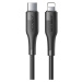 Nabíjací a dátový kábel USB Type-C, Lightning, 120 cm, 2400 mA, 20 W, proti otrasom, rýchle nabí