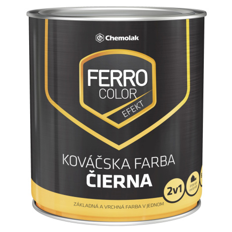 Chemolak Ferro color efekt kováčska čierna, 750 ml