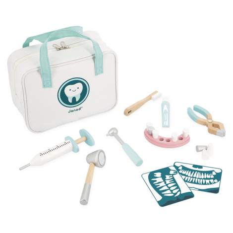 Zubársky kufrík pre deti s príslušenstvom Janod od 3 rokov