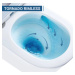 Erga Mery, závesná WC misa Rimless Tornado Flush 490x340x350 mm + toaletné sedadlo s pomalým zat