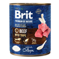 Konzerva Brit Premium by Nature hovädzie s držkami 800g