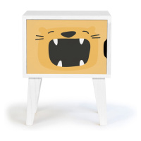 Detský drevený nočný stolík Little Nice Things Roar