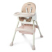 Caretero Jedálenská stolička 2v1 Bill pink, 63 x 75 x 92 cm