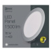 Mini LED panel 225mm, kruhový vstavaný strieborný, 18W, 4500K (EMOS)