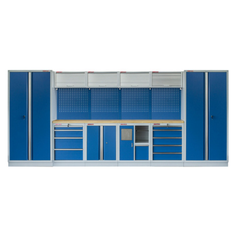Kvalitný PROFI BLUE dielenský nábytok - 4535 x 2000 x 495 mm - MTGS1301AH AHProfi