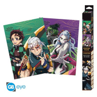 Set 2 plagátov Demon Slayer - Entertainment District (52x38 cm)