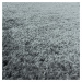 Kusový koberec Fluffy Shaggy 3500 light grey kruh - 200x200 (průměr) kruh cm Ayyildiz koberce