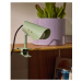 Zelená kovová stolová lampa s klipom (výška  16 cm) Jula – Kave Home