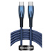 Kábel Baseus Glimmer Series CADH000803, USB-C na USB-C Power Delivery 100W, 2m, modrý