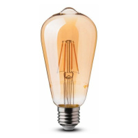 Žiarovka LED Filament E27 6W, 2200K, 550lm, ST64 VT-1966 (V-TAC)