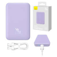 Nabíjačka Powerbank Baseus Magnetic Mini 10000mAh 20W MagSafe (purple)