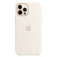 Silikónové puzdro Apple na Apple iPhone 12/12 Pro MHL53ZM/A Silicone Case with MagSafe White