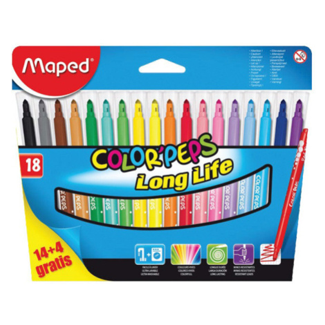 Detské fixky Maped Color´ Peps- 18 farieb