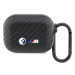 Púzdro BMW AirPods Pro cover Black Carbon Double Metal Logo (BMAPWMPUCA2)