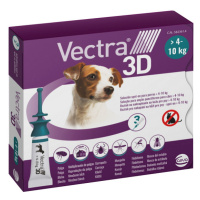 Vectra 3D dog S pipety proti kliešťom a blchám pre psy od 4-10kg