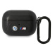 Púzdro BMW AirPods Pro cover Black Leather Curved Line (BMAP22PVTK)