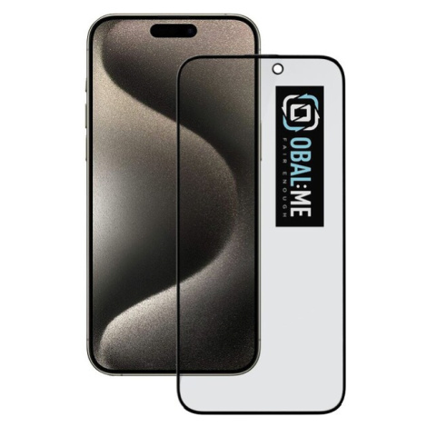 OBAL:ME Privacy 5D Tvrdené Sklo pre Apple iPhone 15 Pro Max Black