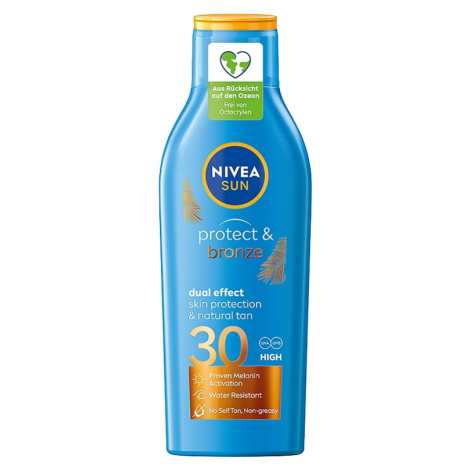 Nivea Sun Protect & Bronze SPF30 mlieko na opaľovanie 200ml