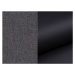 NABBI Valver U L/P rohová sedačka u s rozkladom sivá (Sawana 05) / čierna (Soft 11)