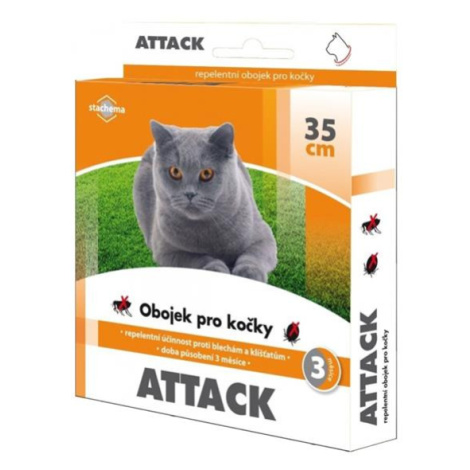 Antiparazitný obojok pre mačky STACHEMA Attack 35cm