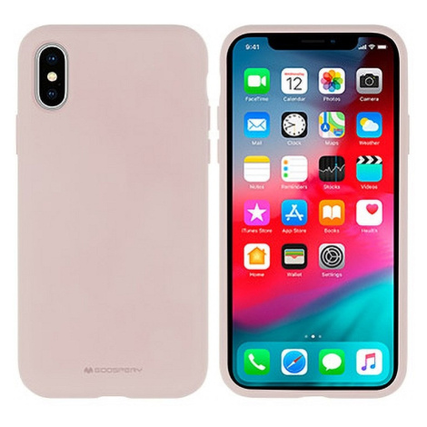 Silikónové puzdro na Apple iPhone 11 Pro Mercury Silicone ružové