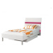 Expedo Detská posteľ DARCY P1, 90x210 cm, biela/ružový lesk