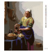 Diamantové maľovanie - MLIEKARKA (J. VERMEER) Rámovanie: vypnuté plátno na rám, Rozmer: 40x50 cm