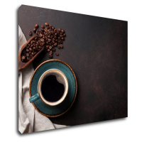 Impresi Obraz Modrá šálka kávy - 90 x 70 cm