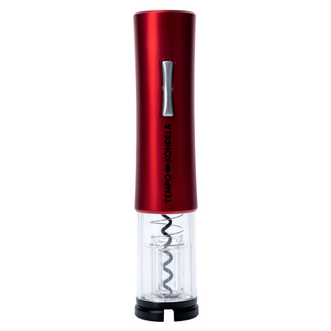 TEMPO-KONDELA SAKARO TYP 2, elektrický otvárač na víno s LED osvetlením, červená Tempo Kondela