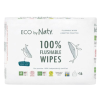 ECO BY NATY Obrúsky vlhčené bez vône splachovateľné - výhodné balenie 3x56 ks