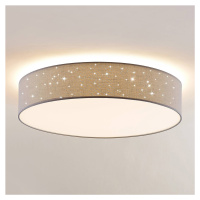 Lindby Ellamina stropné LED, 60 cm, svetlo-sivá