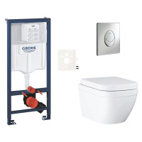 Závesný wc set do ľahkých stien / predstenová montáž Grohe Euro Ceramic SIKOGRSEUSA