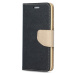 Apple iPhone 14 Plus, Bočné otváracie puzdro, stojan, Fancy Book, čierna/zlatá