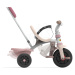 Trojkolka Be Fun Comfort Tricycle Pink Smoby s dvojitou vodiacou tyčou a taškou od 10 mes