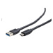 Kabel CABLEXPERT CCP-USB3-AMCM-1M USB 3.0 AM na Type-C kabel (AM/CM), 1m, černý