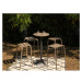 Hliníkový okrúhly záhradný barový stolík ø 55,5 cm Alicante – Ezeis