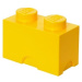 LEGO® úložný box 2 - žltá 125 x 250 x 180 mm