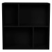 Čierny modulárny policový systém 70x70 cm Z Cube - Tenzo