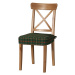 Dekoria Sedák na stoličku Ingolf, zeleno - červené káro, návlek na stoličku Inglof, Quadro, 142-