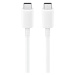 Nabíjací a dátový kábel USB Type-C, USB Type-C, 100 cm, rýchle nabíjanie, Samsung, biely, továre