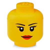 LEGO® úložný box hlava veľkosť S - dievča