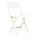 Skladacie záhradné stoličky 2ks plast Dekorhome Biela,Skladacie záhradné stoličky 2ks plast Deko