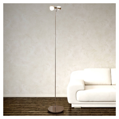 Flexibilná stojacia lampa PUK FLOOR, chróm, 2 svetlá. TOP-LIGHT
