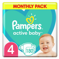 PAMPERS ACTIVE BABY S4 180KS, 9-14KG
